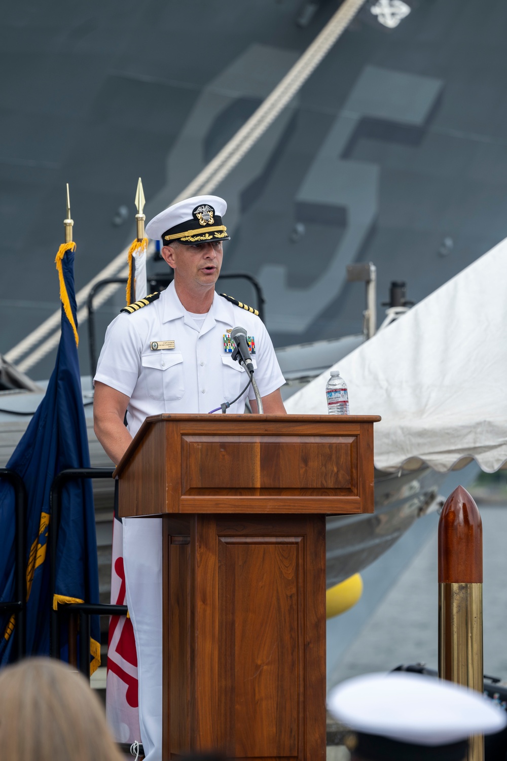 USS McCampbell (DDG 85) Conducts Change of Command Ceremony at CFAY