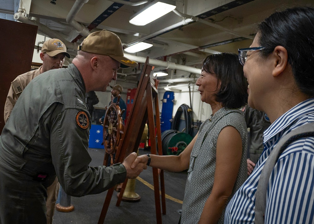 George Washington Hosts Tour for Japanese Ministry of Foreign Affairs