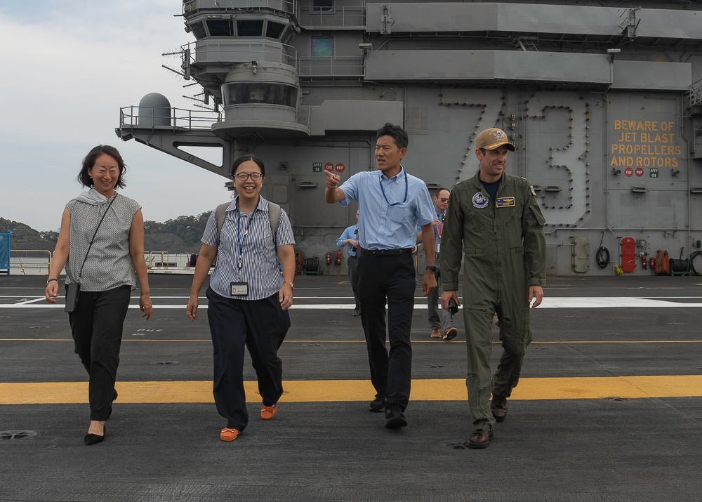 George Washington Hosts Tour for Japanese Ministry of Foreign Affairs