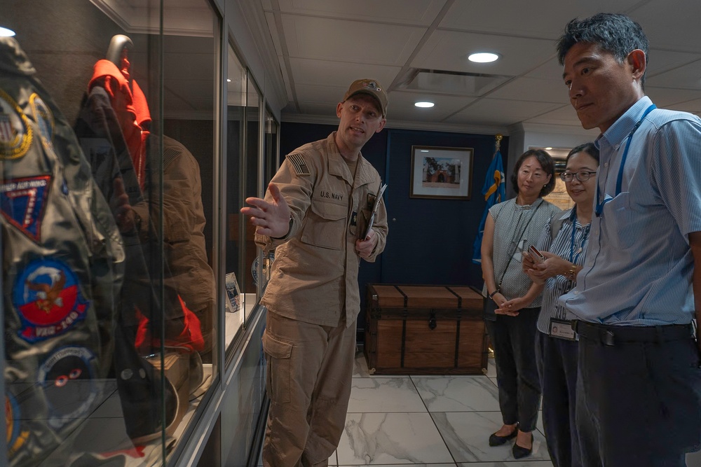 George Washington Hosts Tour for Japanese Ministry of Foreign Affairs