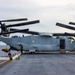 MRF-D 25.3: VMM-363 conducts MV-22B hoist drills aboard the USS Miguel Keith