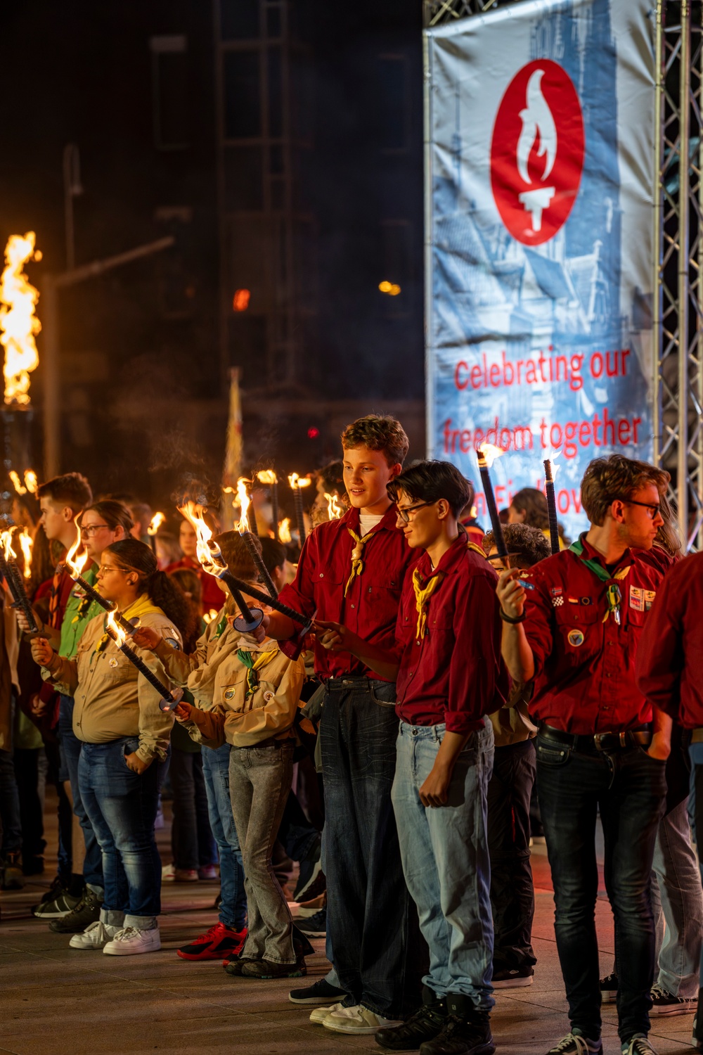 Eindhoven Torchlight Procession Marks 81 Years Since Liberation During Operation Market Garden