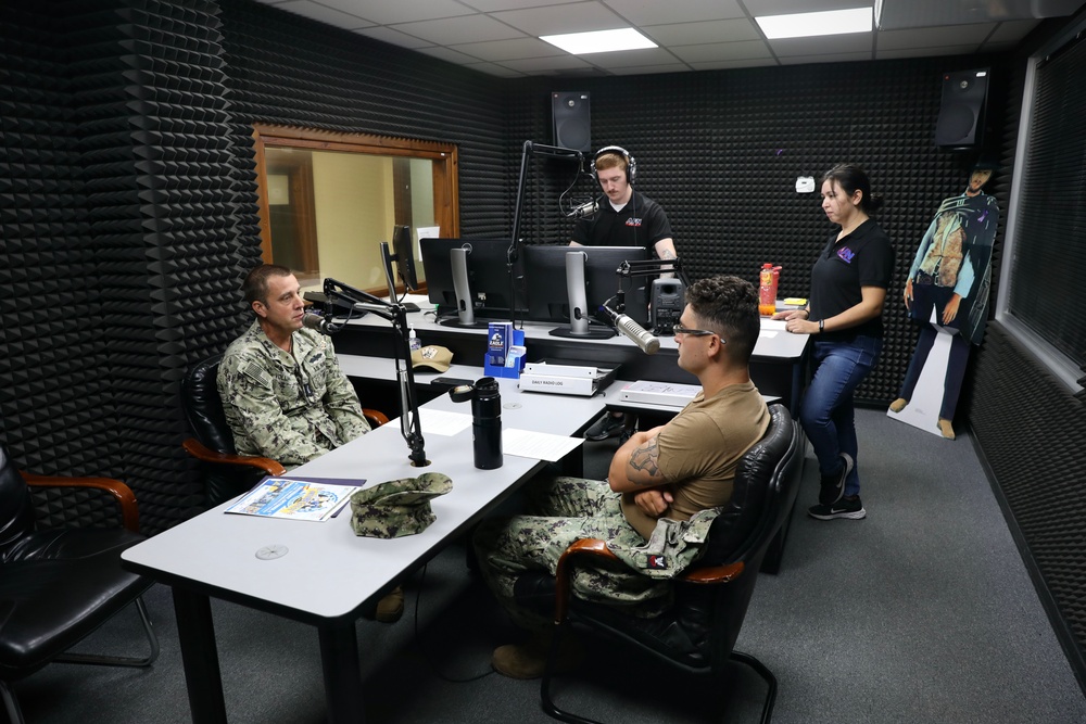 Seabees Join AFN Rota Morning Show to Discuss Flood Recovery Efforts
