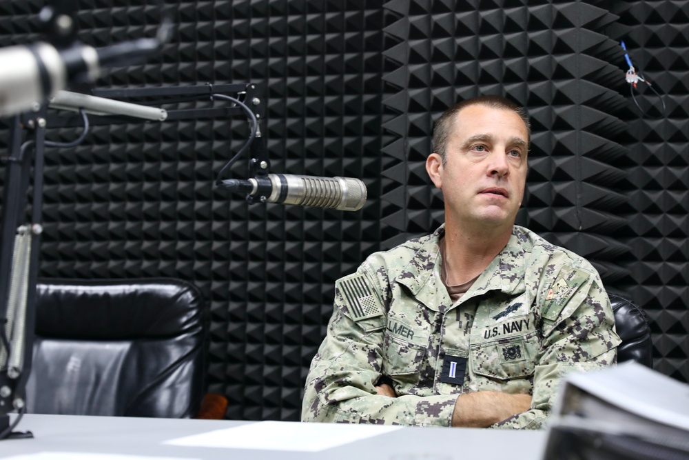 Seabees Join AFN Rota Morning Show to Discuss Flood Recovery Efforts