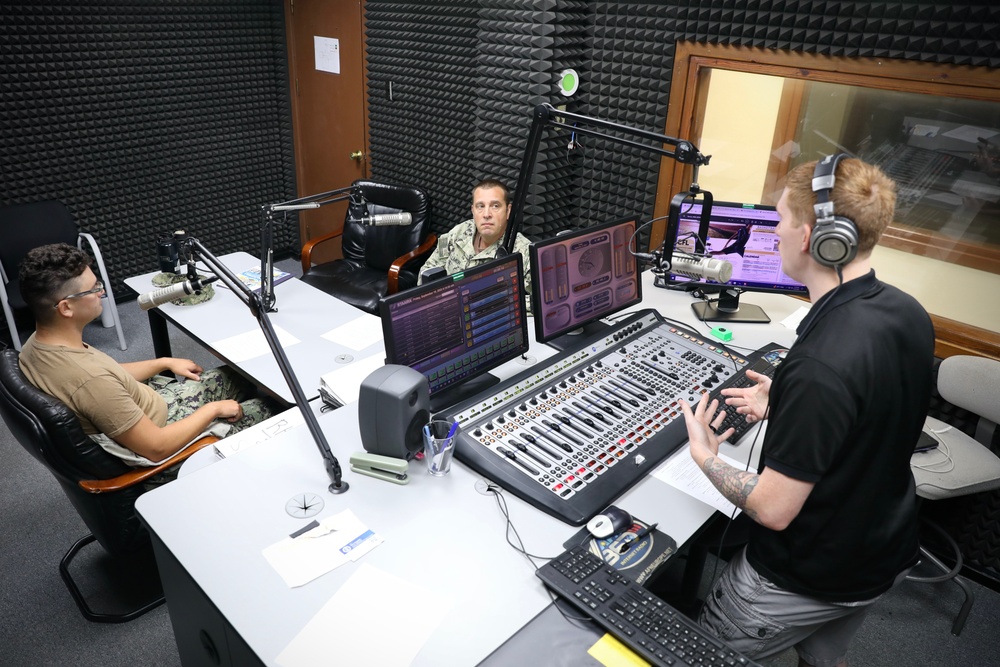Seabees Join AFN Rota Morning Show to Discuss Flood Recovery Efforts