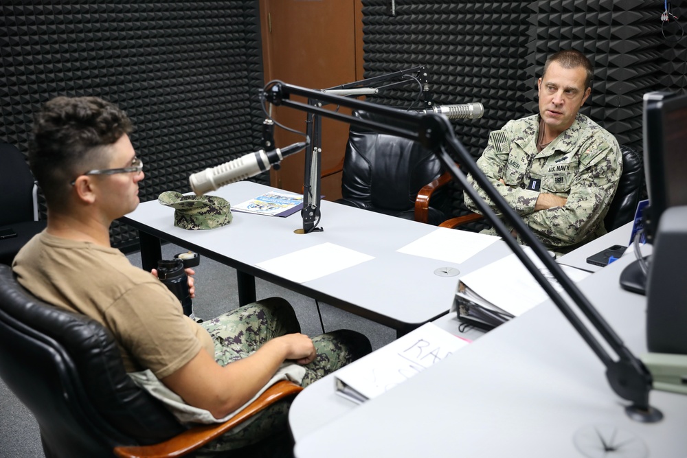 Seabees Join AFN Rota Morning Show to Discuss Flood Recovery Efforts