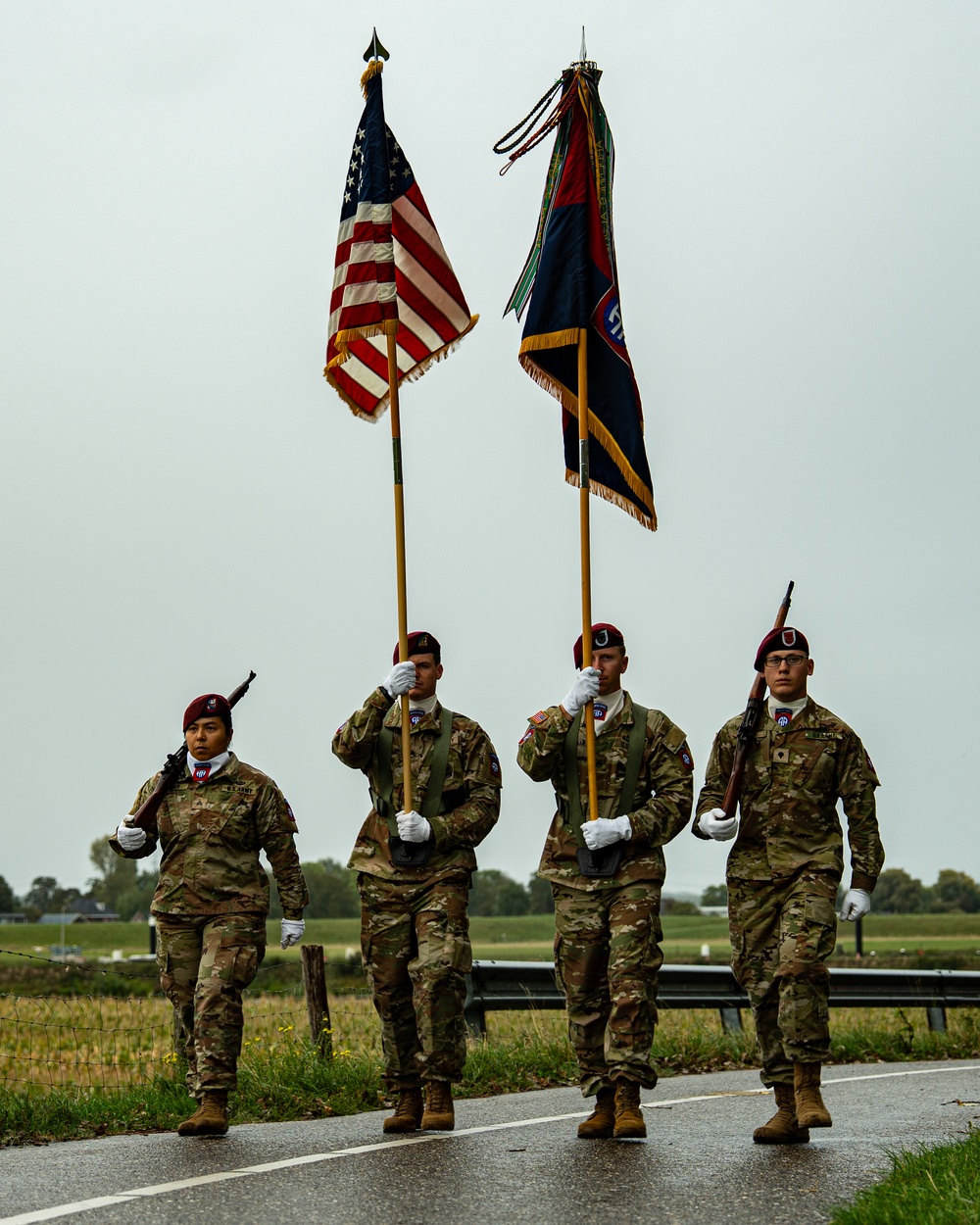 82nd Airborne Market Garden Memorial and Ceremony in Grave, Netherlands.