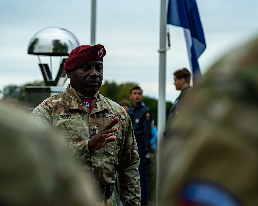 82nd Airborne Market Garden Memorial and Ceremony in Grave, Netherlands.