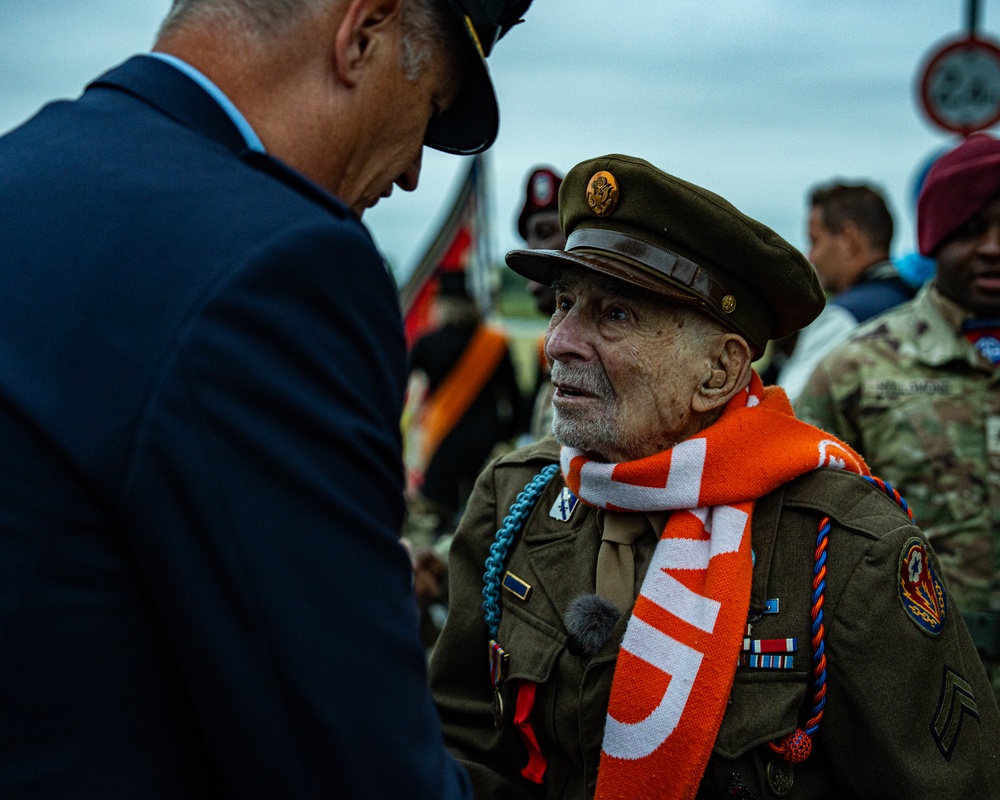 82nd Airborne Market Garden Memorial and Ceremony in Grave, Netherlands.