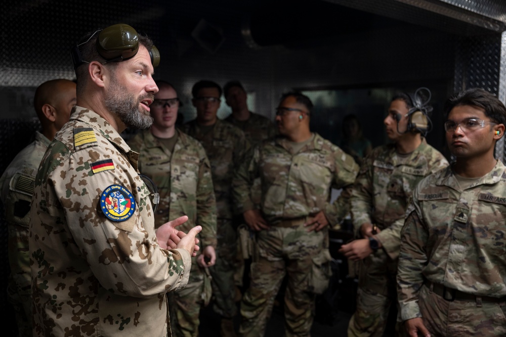 US service members participate in German Armed Forces Proficiency Badge course