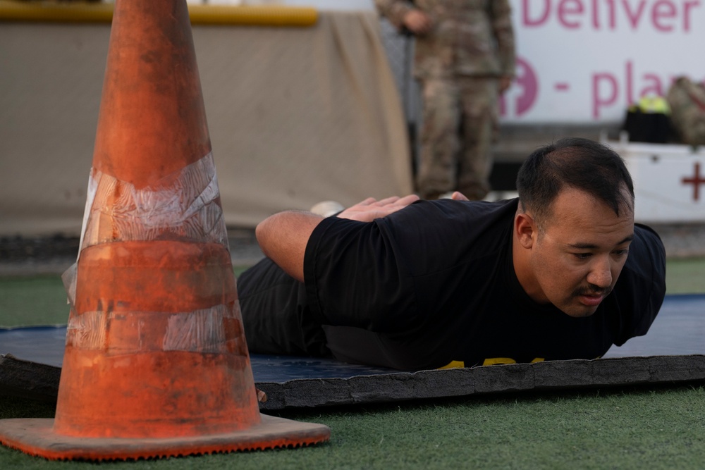 US service members participate in German Armed Forces Proficiency Badge course