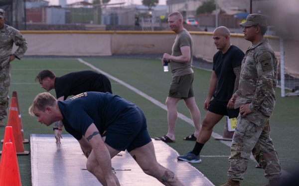 US service members participate in German Armed Forces Proficiency Badge course
