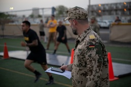 US service members participate in German Armed Forces Proficiency Badge course