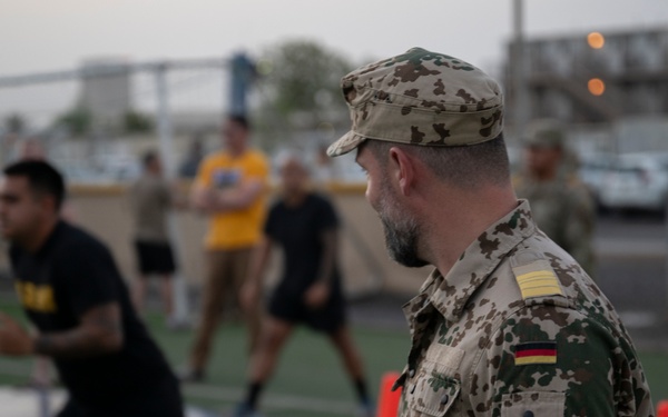 US service members participate in German Armed Forces Proficiency Badge course