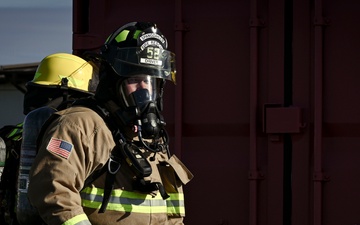 52nd CES firefighters sharpen skills in live fire training