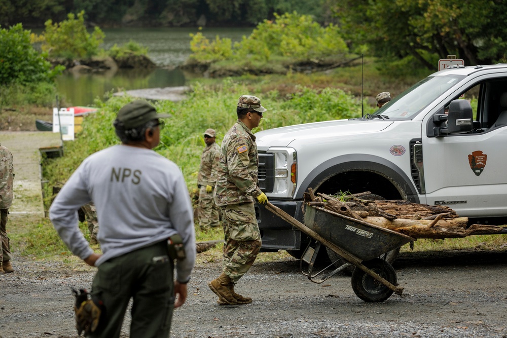 D.C. Guard Joins Park Service to Restore Fletcher's Cove