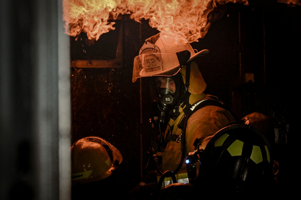 52nd CES firefighters sharpen skills in live fire training 52nd CES firefighters sharpen skills in live fire training