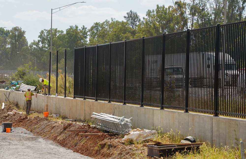 Construction continues on the Louisville Medical Center Sept. 17, 2025