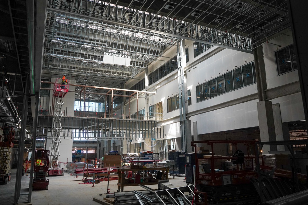 Construction continues on the Louisville Medical Center Sept. 17, 2025