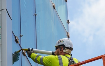 Construction continues on the Louisville Medical Center Sept. 17, 2025