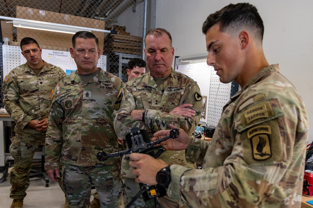 Maj. Gen. James D. Turinetti visits Vicenza Military Community