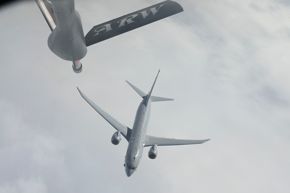 100th ARW Simulates First Refuel of RAF P-8 Poseidon in Cobra Warrior 25-2