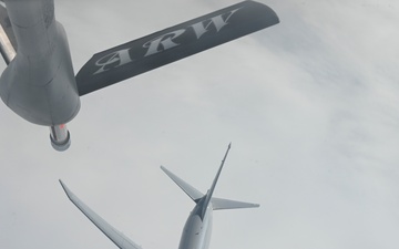 100th ARW Simulates First Refuel of RAF P-8 Poseidon in Cobra Warrior 25-2