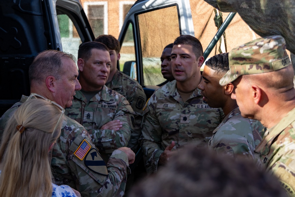 Maj. Gen. James D. Turinetti visits Vicenza Military Community