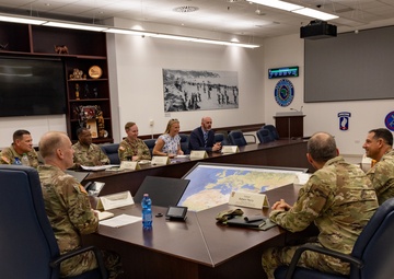 Maj. Gen. James D. Turinetti visits Vicenza Military Community