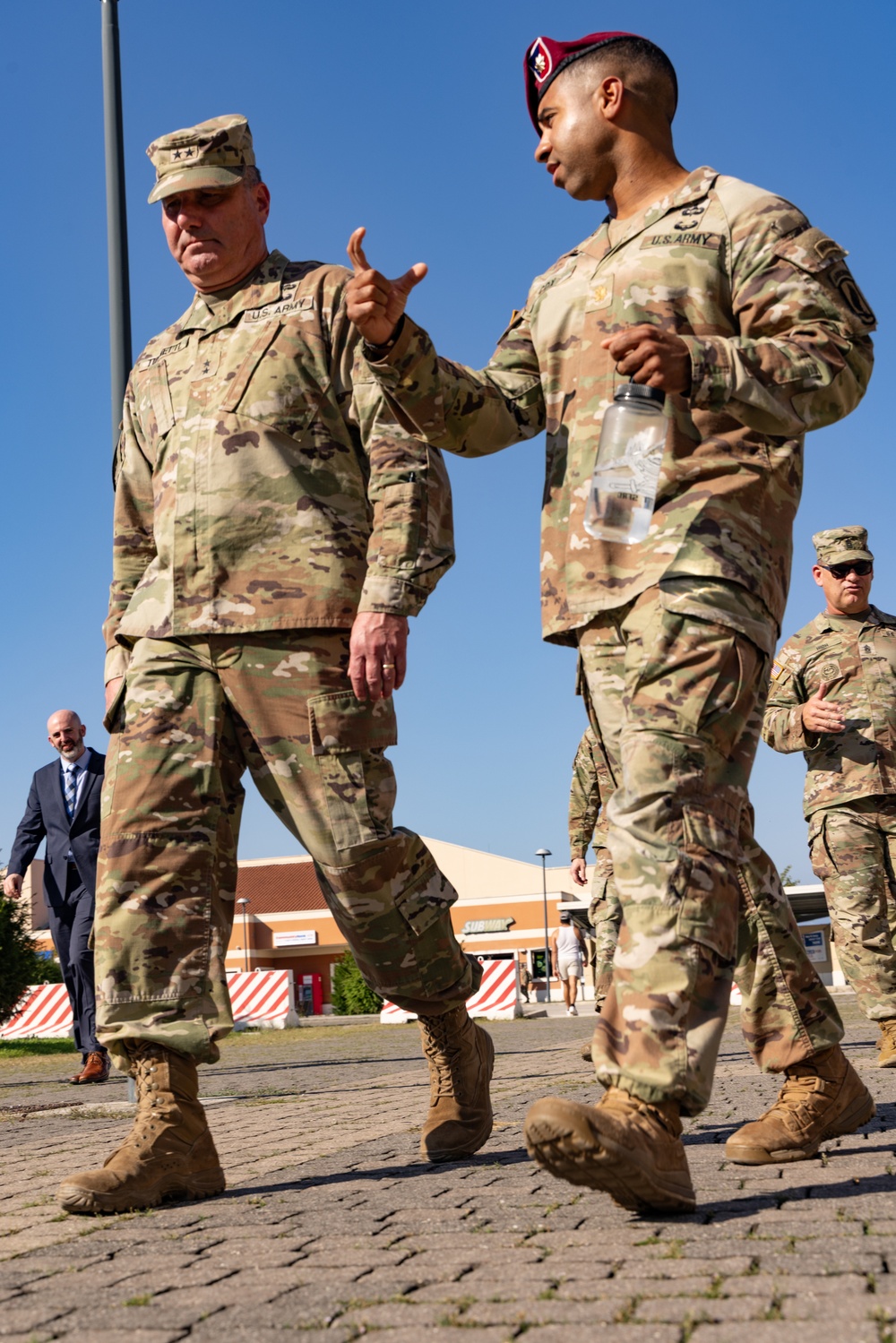 Maj. Gen. James D. Turinetti visits Vicenza Military Community