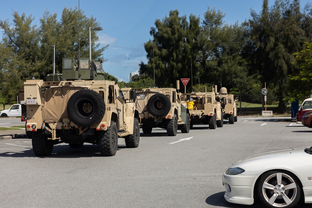 3rd Marine Logistics Group commanding general joins convoy operations