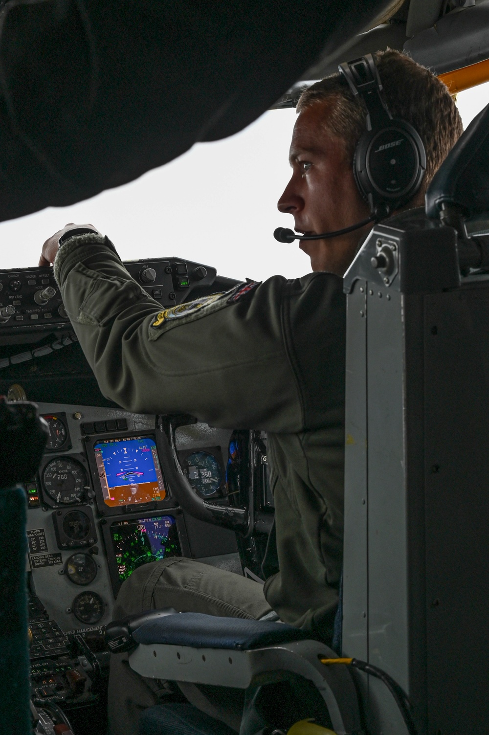 The 100th ARW conducts the first simulated refueling of RAF P-8 Poseidon