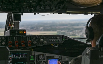 The 100th ARW conducts the first simulated refueling of RAF P-8 Poseidon
