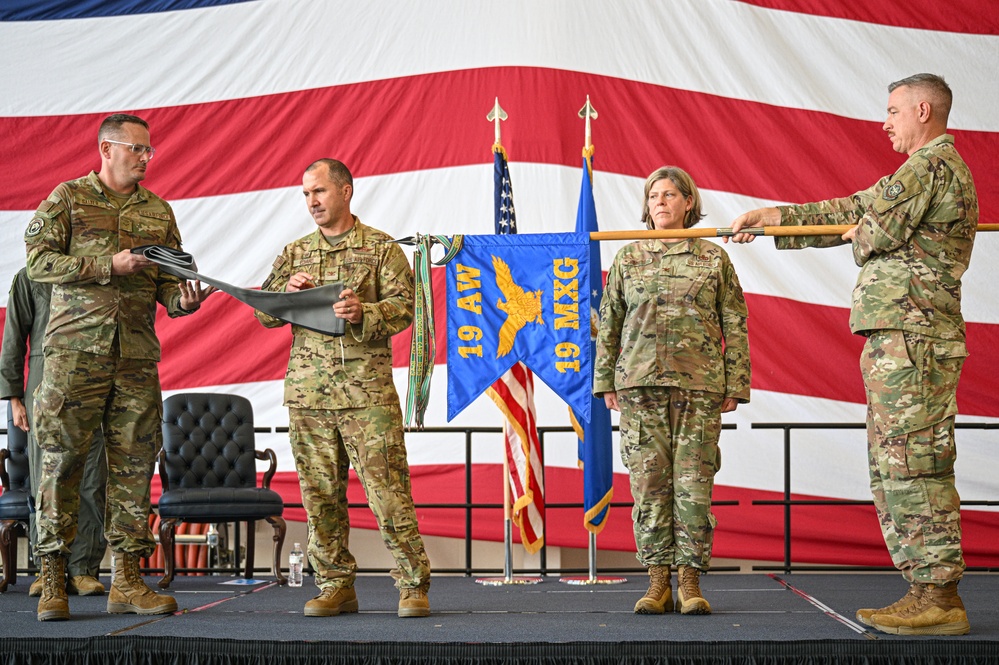 19th AW inactivates OG and MXG, honors storied legacy