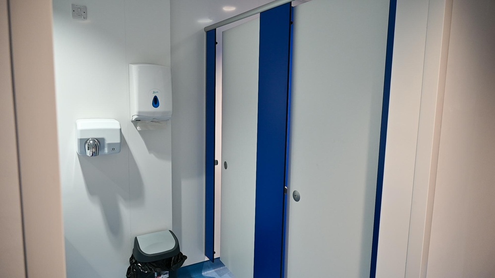 Upgraded locker rooms open at RAF Fairford fitness center