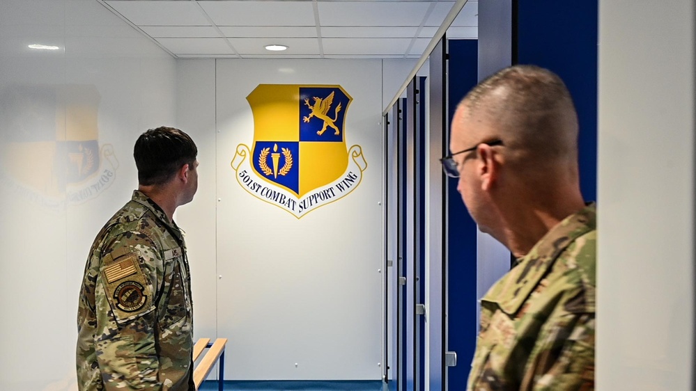 Upgraded locker rooms open at RAF Fairford fitness center