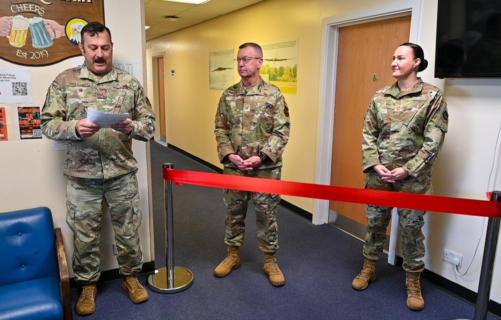 Upgraded locker rooms open at RAF Fairford fitness center