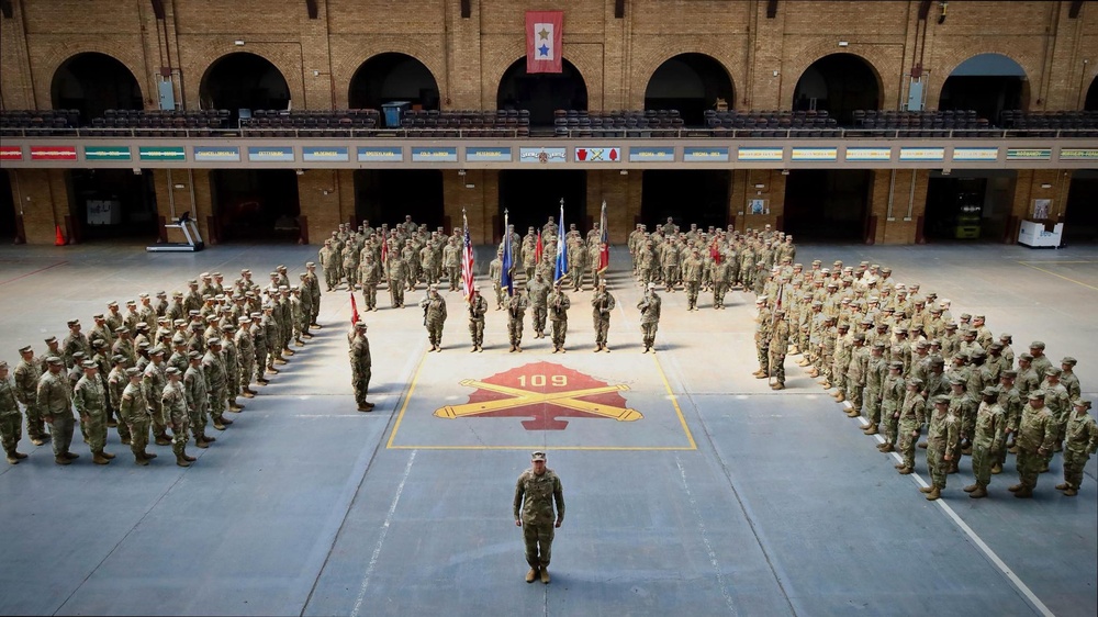 1-109 Field Artillery final formation