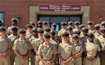 Navy Counselor Chief Gabriel Alcaraz Pinning Ceremony
