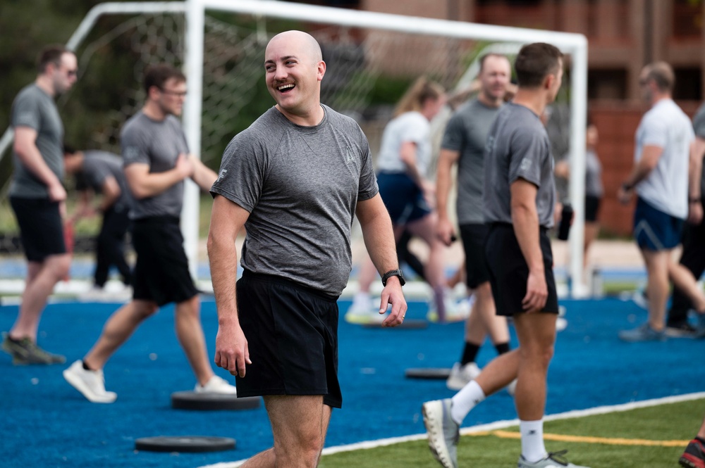 Delta 12 closed out its first Summer Fitness Challenge with a PT Field Day at Peterson Space Force Base