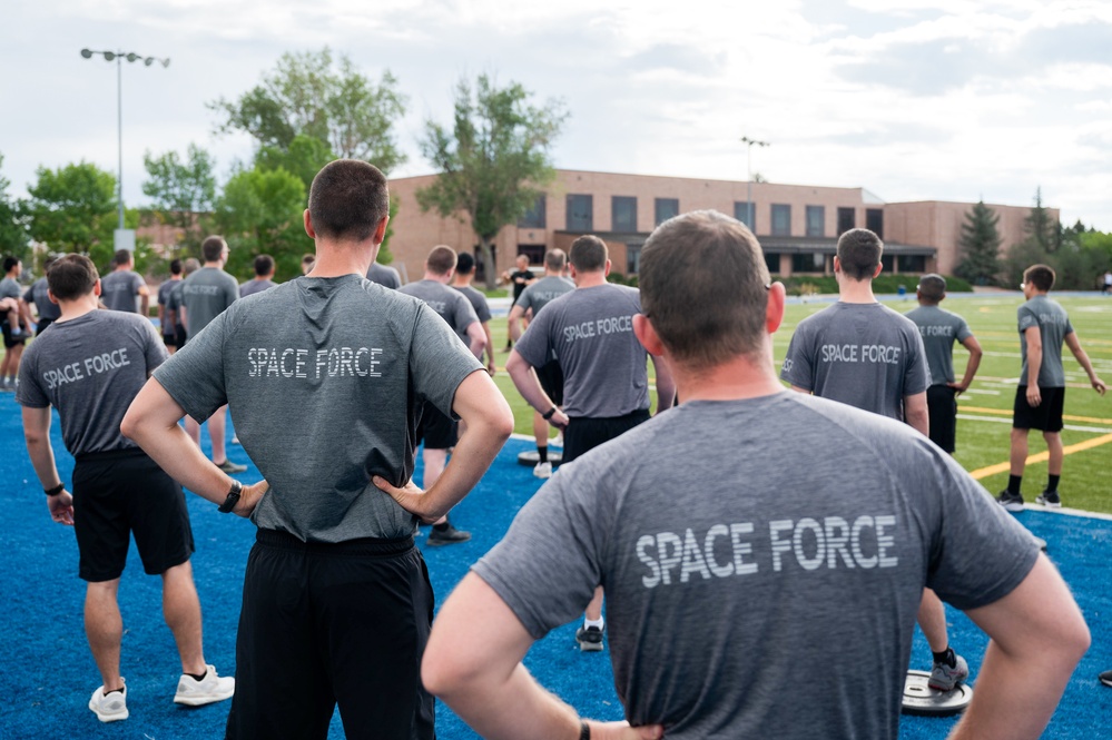 Delta 12 closed out its first Summer Fitness Challenge with a PT Field Day at Peterson Space Force Base
