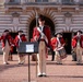 Fife and Drum Corps performs at Buckingham Palace Changing of the Guard