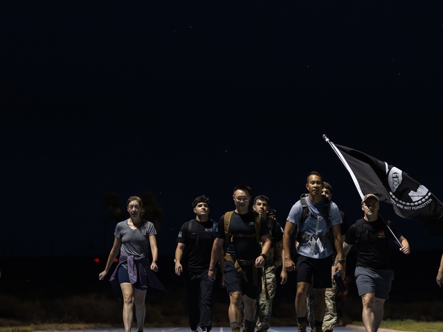 Edwards AFB conducts POW/MIA ruck march