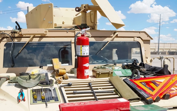 JTF-SB Soldiers stage equipment at Fort Bliss for southern border mission