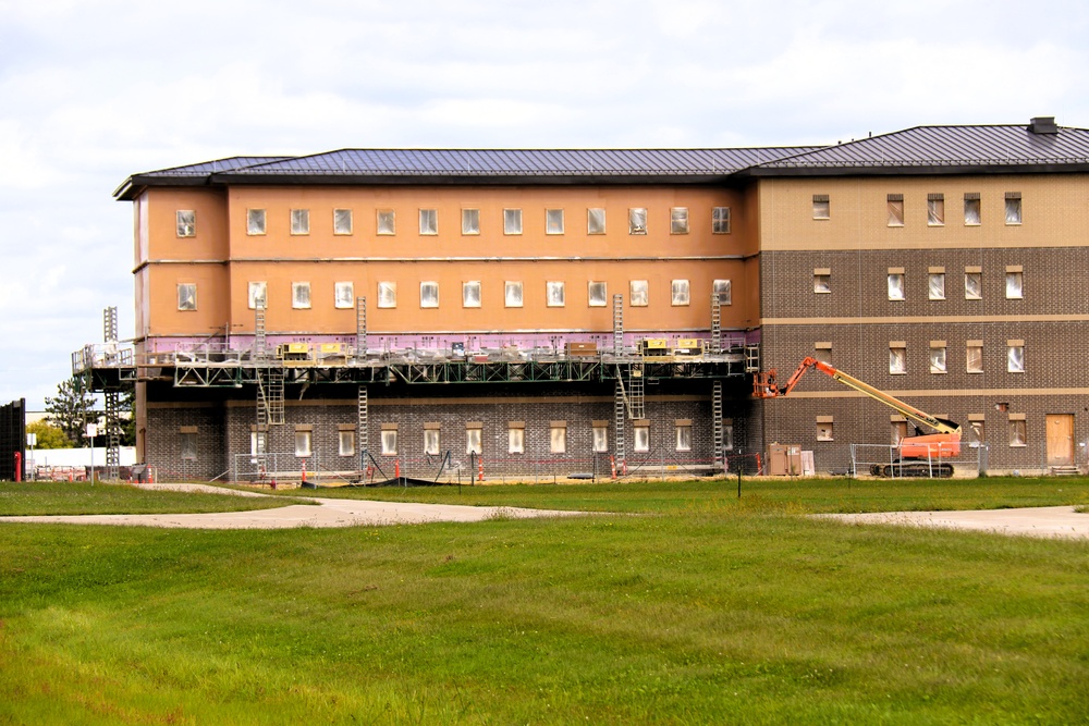 Fort McCoy’s East Barracks Project nearly 70 percent complete; work slightly ahead of schedule