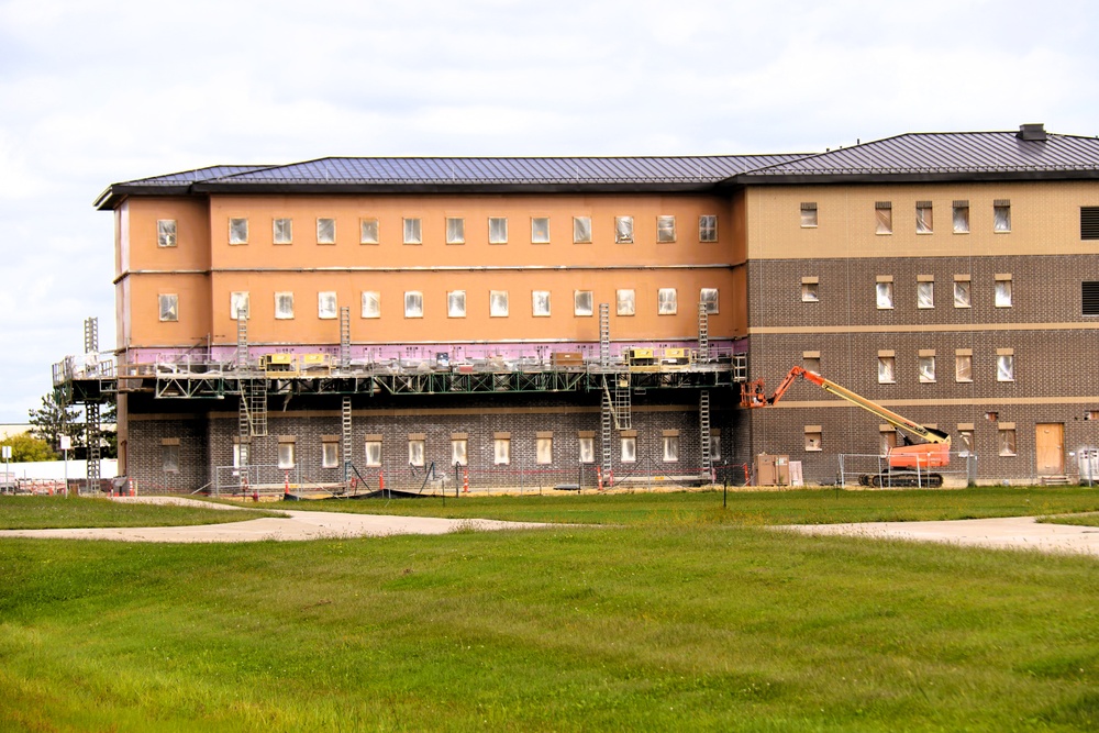 Fort McCoy’s East Barracks Project nearly 70 percent complete; work slightly ahead of schedule