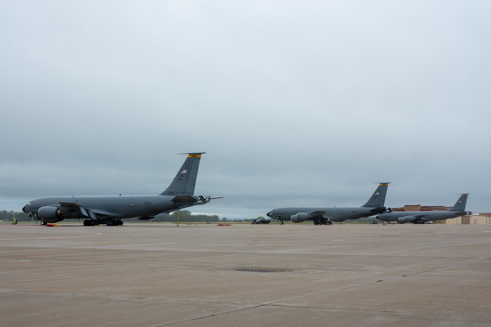 Misty morning tankers