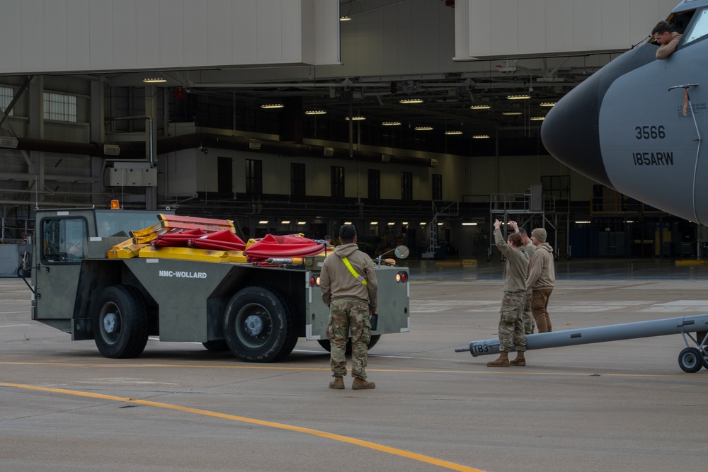 Misty morning tankers
