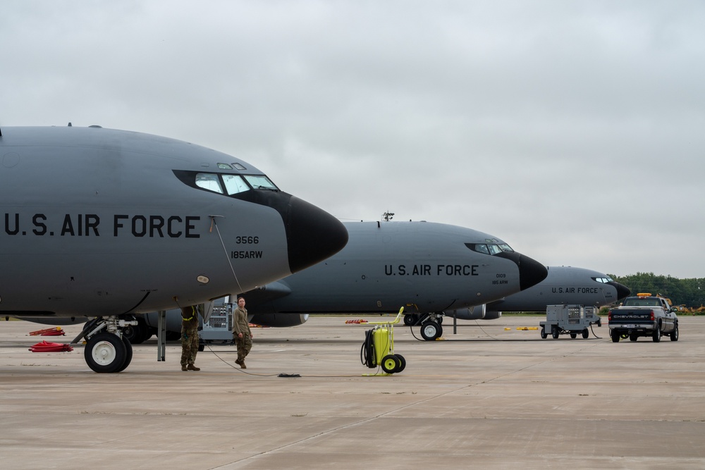 Misty morning tankers