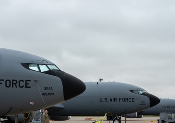 Misty morning tankers